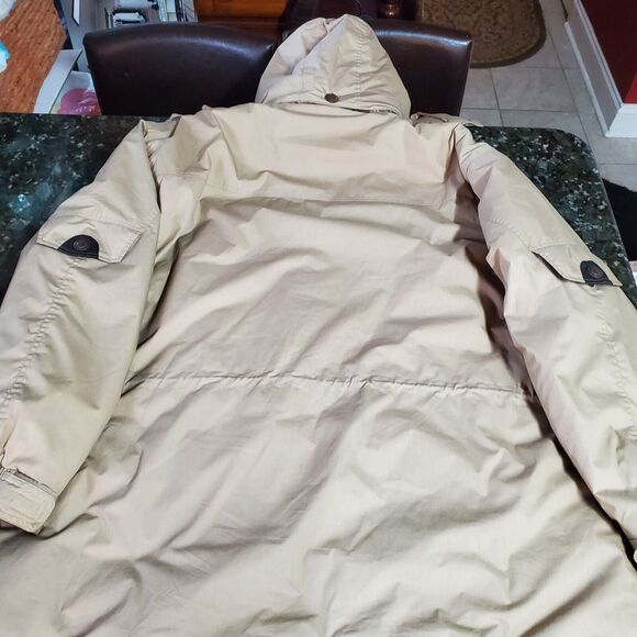 John Blair Men’s Parka Coat 3XL TL Hoodie Chestnut 7 Pockets Full Zip Hook &Loop - Picture 10 of 16